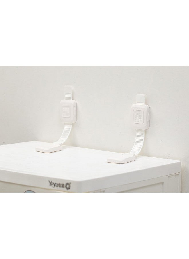 YEYA Upgraded No Drill Furniture Anchors for Baby Proofing, Anti-Tip Adjustable Straps, 4 Pack - Image 1