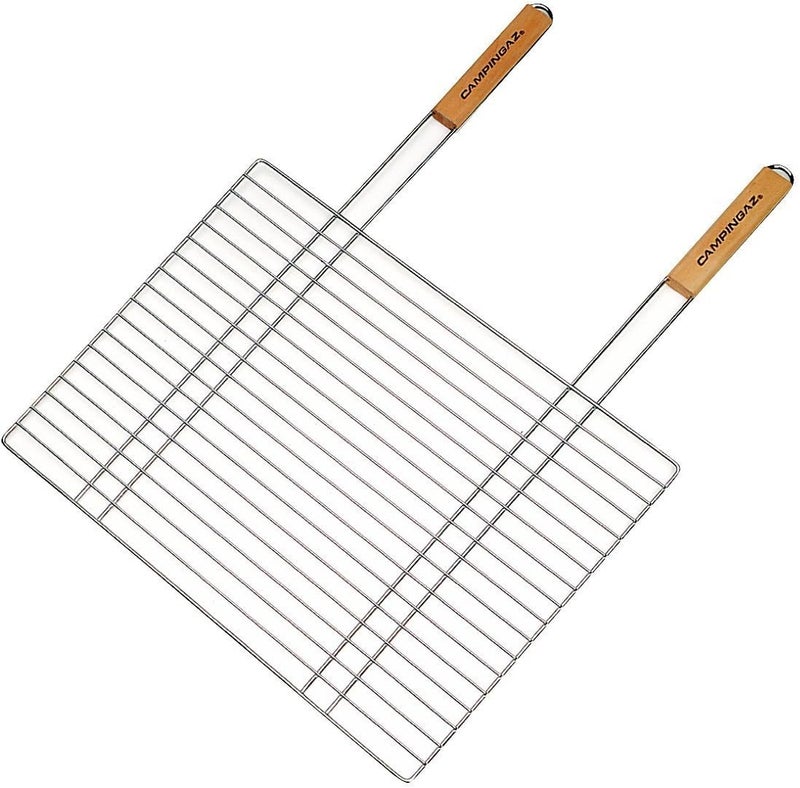 Campingaz Rectangular BBQ Grate with Wooden Handles - 53x29 cm - Image 1