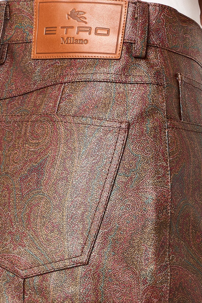 ETRO Women Textured Basic Shorts, Multicolor - Image 5