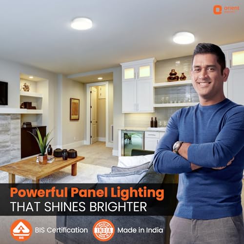 Orient Electric 12W Rimless LED Surface Panel Light | 990 Lumens | Wide Voltage Operation | Up to 4.0 kV Surge Protection| Cool White Light| BIS Certified | Made in India| Pack of 1 - Image 3