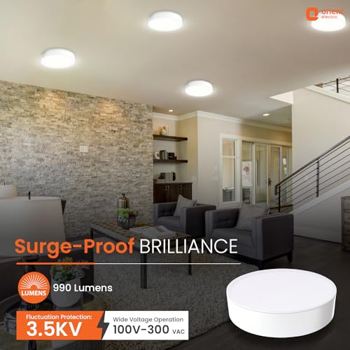 Orient Electric 12W Rimless LED Surface Panel Light | 990 Lumens | Wide Voltage Operation | Up to 4.0 kV Surge Protection| Cool White Light| BIS Certified | Made in India| Pack of 1 - Image 4