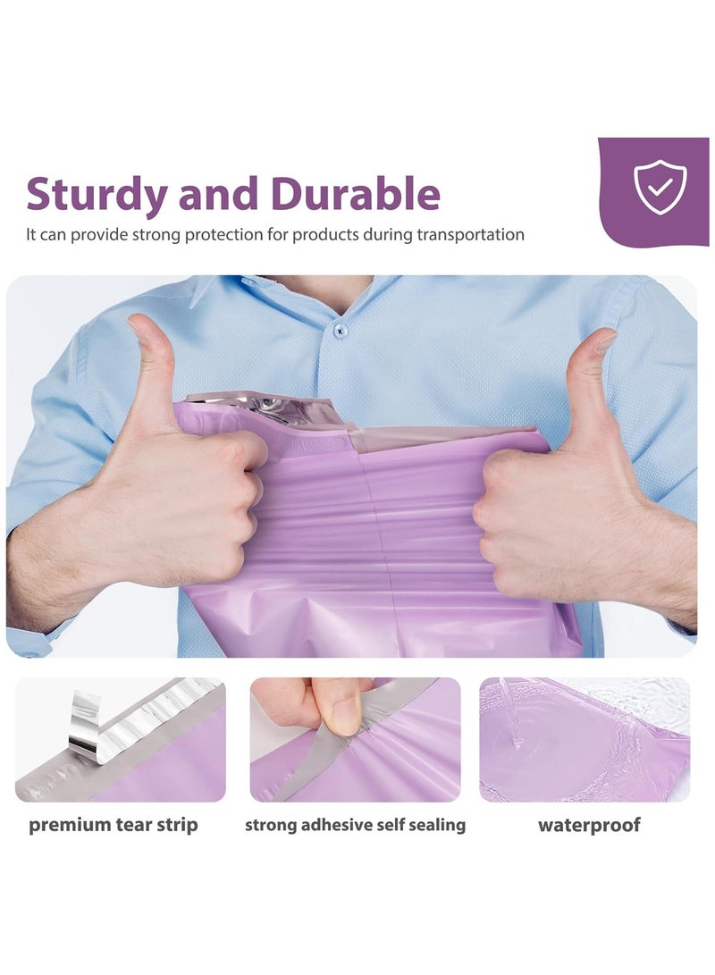 Poly Mailers 11x16.5Inch 100 Pcs, Waterproof Shipping Bags for Clothing, Strong Adhesive Shipping Envelopes for Small Business Suppliers, Self Seal Mailers Poly Bags Mailing Envelopes Purple - Image 3
