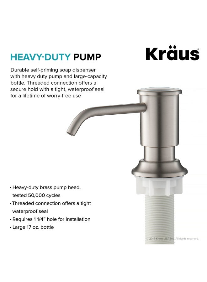Kraus Kitchen Soap And Lotion Dispenser In Spot Free Stainless Steel Ksd-80Sfs  - Image 4