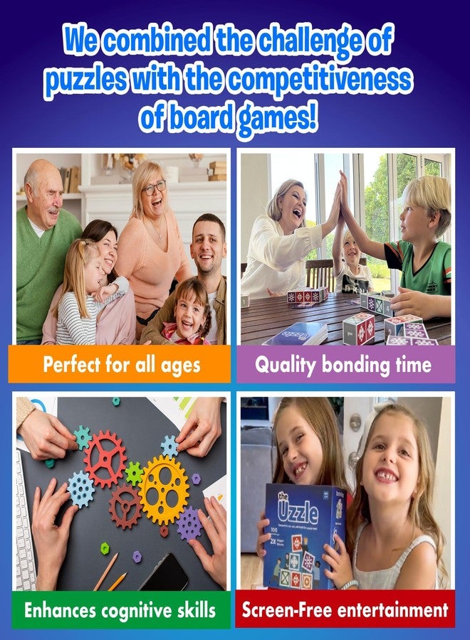 The Uzzle 3.0 Board Game, Family Board Games for Children & Adults, Block Puzzle Games for Ages 4+ - Image 2