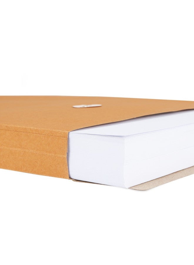 Simaa 20 Mixed Pulp 250g Kraft Paper File Folders, Thickened 5cm Side Width, Doent Folders For Bids, Contracts, And Materials, 6730 - Image 1