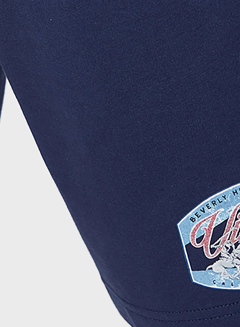 bhpoloclub Logo Drawstring Shorts
