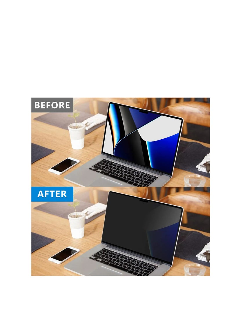 1Pack Privacy Screen Compatible with MacBook Air 13.6 Inch 2022 A2681 M2 Chip/ 2024 A3113 M3 Chip/2025 A3240 M4 Chip, Magnetic Removable Anti Blue Light Glare Filter Laptop Privacy Screen Protector - Image 5