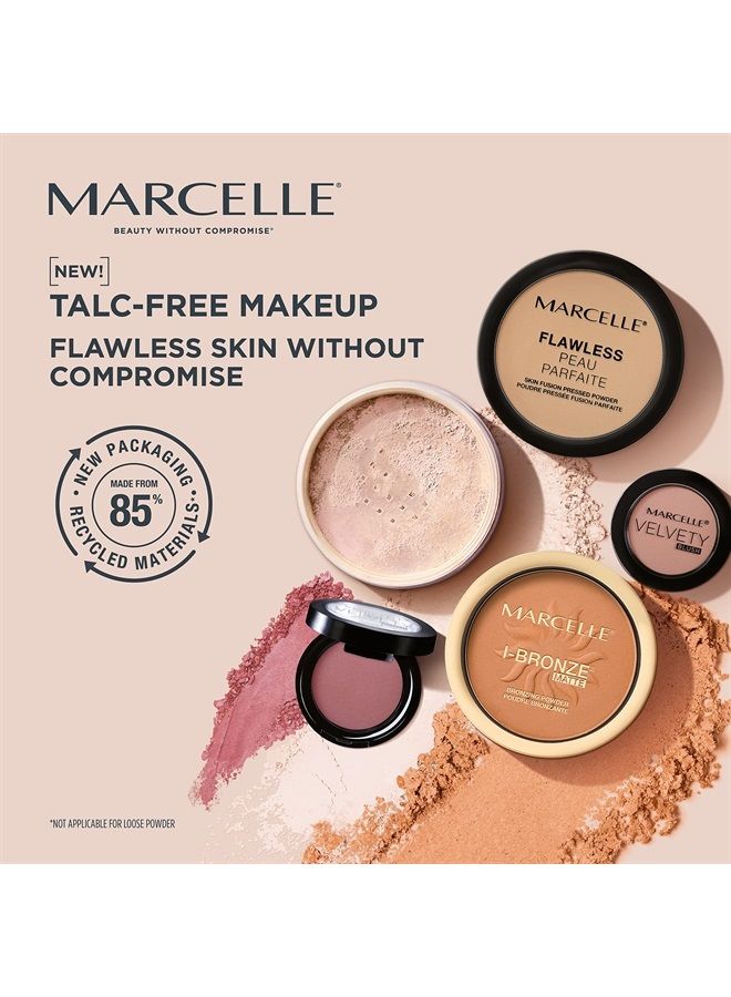 Marcelle Loose Setting Face Powder, Translucent, Talc-Free, Mattifying, Natural & Smooth Finish, Flawless Complexion, Long-Lasting, Hypoallergenic, Fragrance-Free, Cruelty-Free, 1.94 Oz.