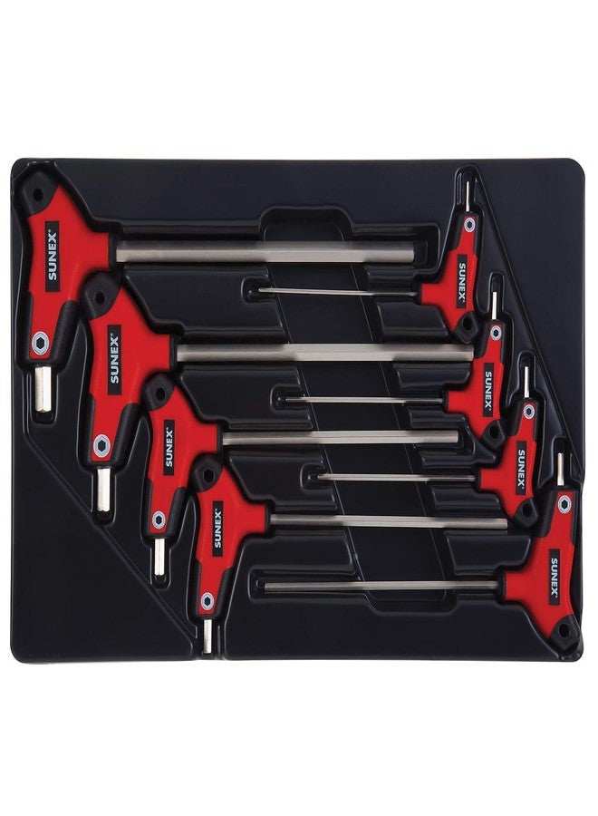 Sunex Tools Sunex 9858M, Hex Key Set, 8Piece, Metric, 2mm to 10mm, Comfort Grip, Rubber Overmolded Handle, Storage Tray - Image 1