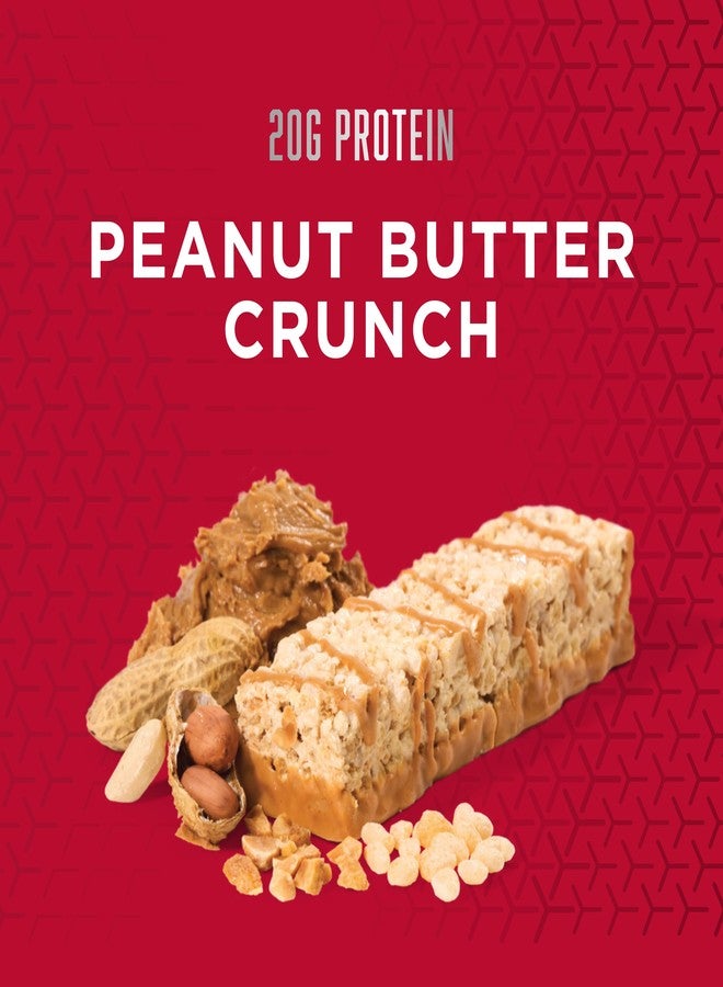 BSN Protein Crisp Bar, Peanut Butter Crunch, 20 Gram Protein Snack Bars with Whey and Fiber, Gluten-Free Crunchy Energy Bars for Workout, Fitness, On-the-Go, 12 Count - Image 2