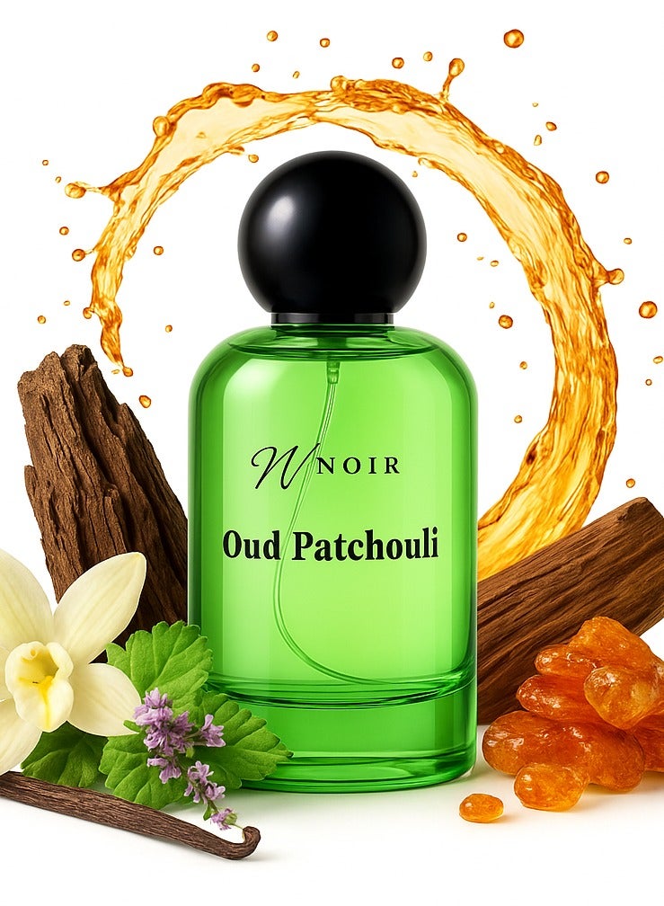 noir Oud Patchouli Eau de Parfum 100ml – Long Lasting Luxury Oud, Patchouli and Musk Perfume for Women - Image 1