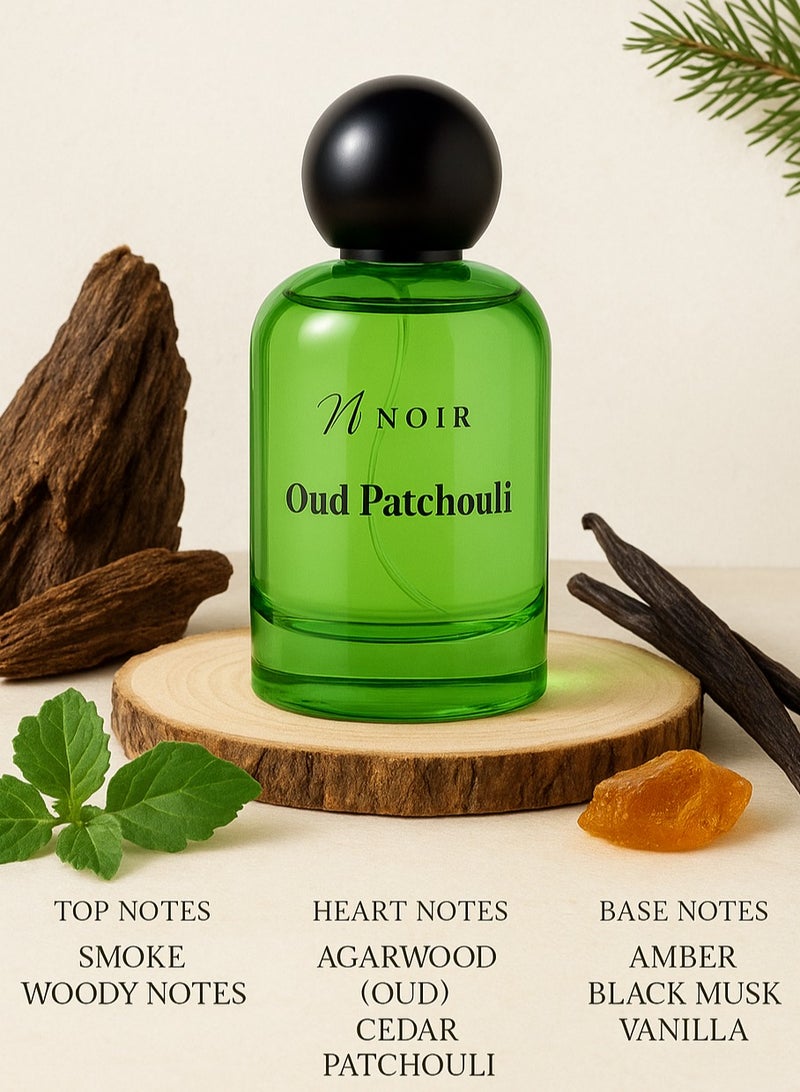 noir Oud Patchouli Eau de Parfum 100ml – Long Lasting Luxury Oud, Patchouli and Musk Perfume for Women - Image 4