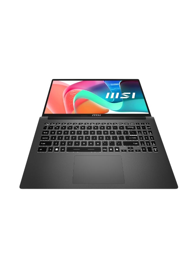 MSI Modern 14 F1MG Laptop, Intel Core 7 150U, 16GB DDR4 RAM, 512GB PCIe Gen4 SSD, 14-Inch FHD IPS Display, Intel Graphics, Wi-Fi 6E, Windows 11 Home, White Backlit Keyboard, Platinum Gray English Platinum Gray - Image 4