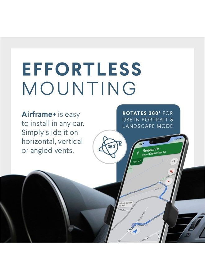 KENU Airframe+, Air Vent Car Phone Holder Mount, Cell Phone Stand for Car, Expandable Grip & 360 Degree Pivot, Compatible with Latest iPhones, Samsungs, & Androids - Image 4