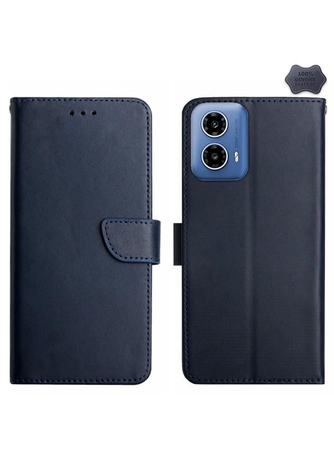 S-TOP Case For Motorola Moto G85 5G Genuine Leather Fingerprint-proof Horizontal Flip Phone Case - Image 1