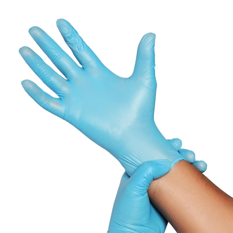Nitrile powderfree gloves pack of 100 large  - Image 3