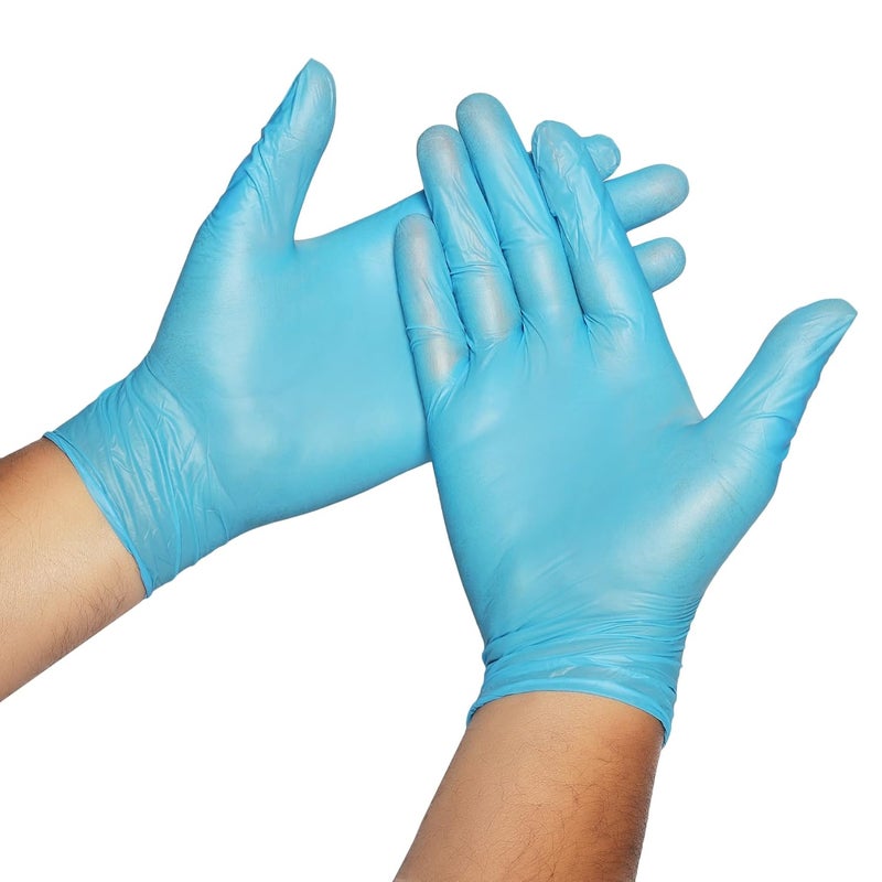 Nitrile powderfree gloves pack of 100 large  - Image 4