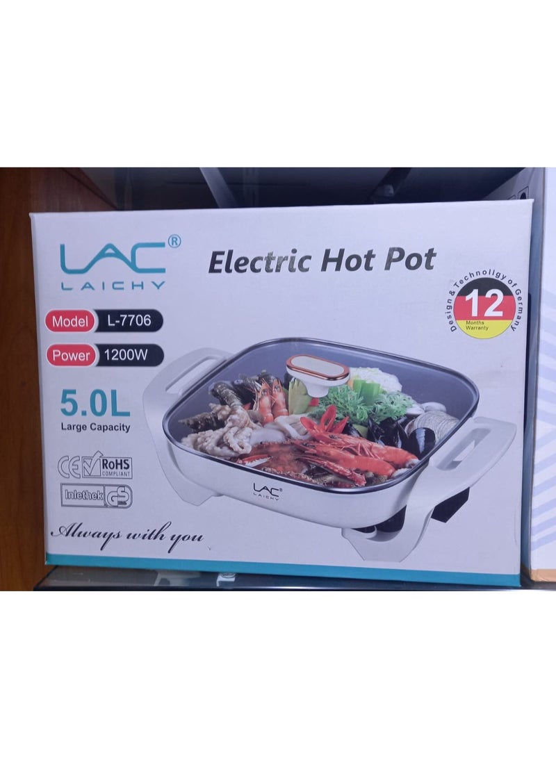 LAC LAICHY وعاء كهربائي غير لاصق 1200 واط سعة 5 لتر - Image 1