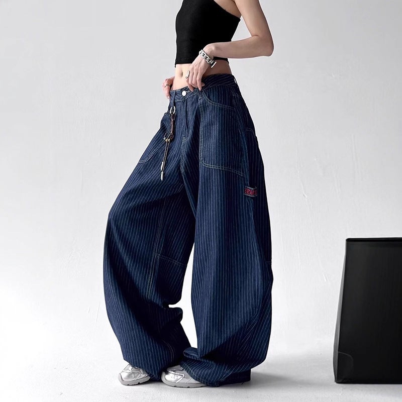Unisex Classic Denim Jeans Loose Fit Daily Outdoor Wear - Image 2