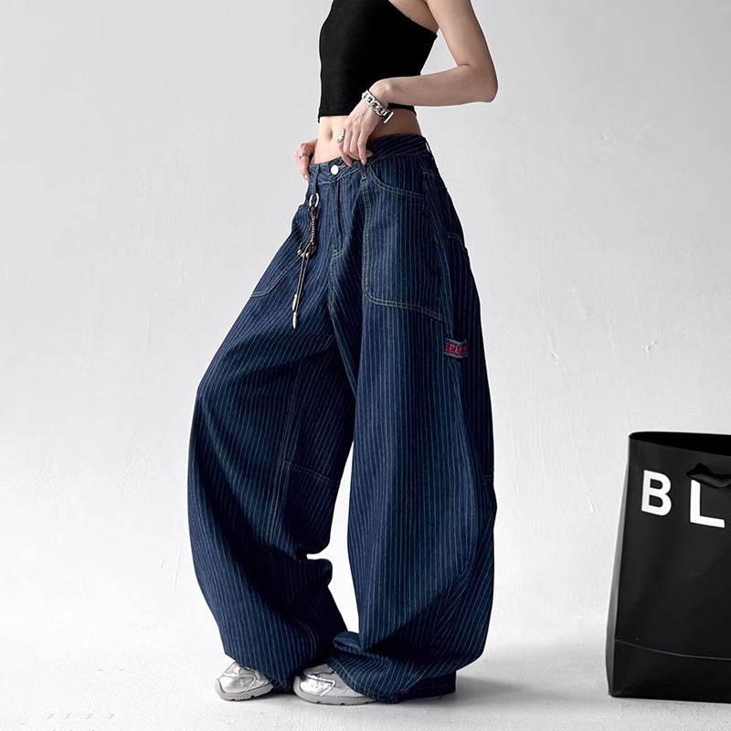 Unisex Classic Denim Jeans Loose Fit Daily Outdoor Wear - Image 1