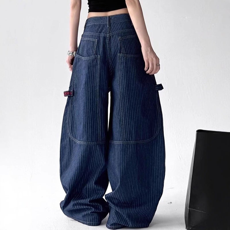 Unisex Classic Denim Jeans Loose Fit Daily Outdoor Wear - Image 5