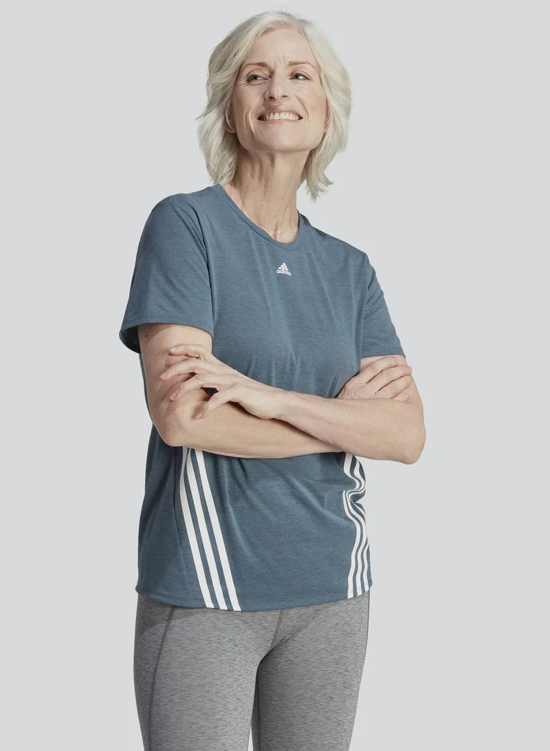 adidas تيشيرت مزين بثلاثة خطوط