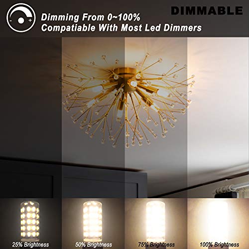 Ziomitus Dimmable G9 Led Bulbs Replace 30W 25W 20W Halogen,G9 3W 2700k Warm White LED T3 T4 Clear,AC120V Dimmable G9 Led Bulbs 300lm for Chandelier Ceiling Pendant Lighting,5PACK,No Flicker - Image 3