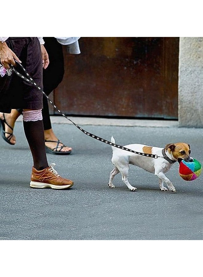 طوق ومقود من النايلون مطبوع عليه مخلب مقاس 10 مم مع مشبك سريع الفك ومجموعة طوق قابلة للتنفس مثالية للجراء والكلاب والقطط (أسود، مقاس صغير جدًا) - Image 5