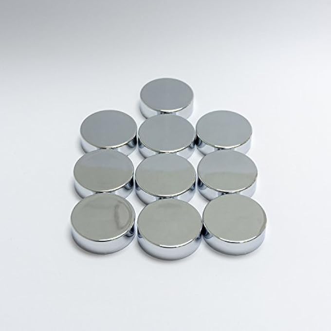 10 X CHROME COVER CAP FOR TOWEL RAIL RADIATOR BLANKING PLUG AND AIR VENT VALVES - Image 1