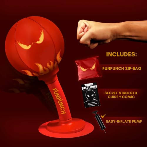 FUNPUNCH Rage Bag - Elite Boxing Training Mini Punching Bag for Advanced, Aspiring Boxers - Small, Portable Desk Punching Bag Punching Ball for Skills and Stress Relief - Fun Punch Portable Speed Bag - Image 3