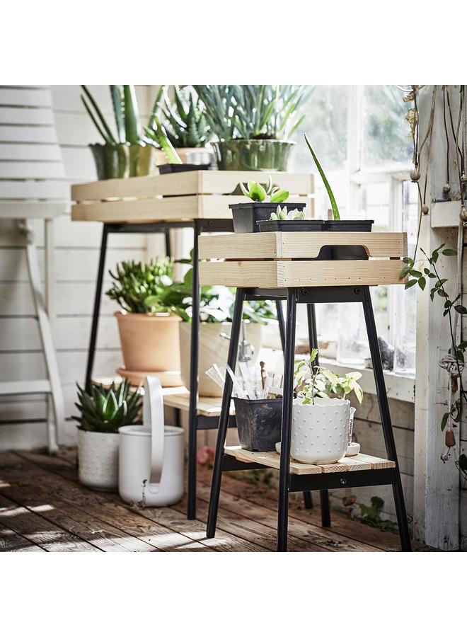 زبون حامل نباتات، صنوبر/أسود، 67 سم - Image 2