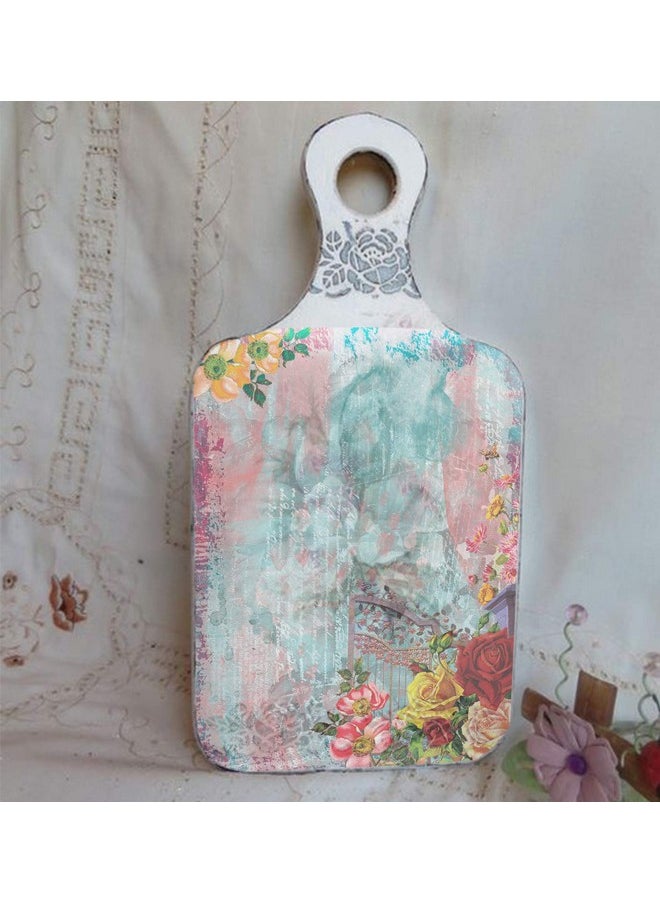 CrafTreat Decoupage Paper For Crafts And Furniture Vintage Window And Gate Size: A4 (8.3 X 11.7 Inch) 8 Pcs Furniture Decoupage Paper With Garden Decoupage Papers For Wood And Scrapbooking  - Image 5
