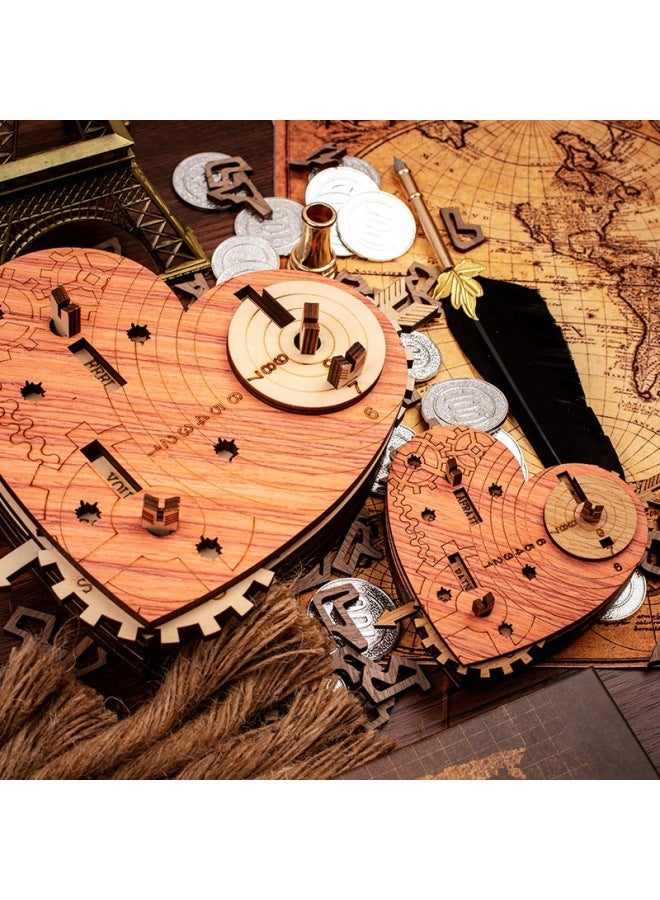 Cupid Love Box Puzzle Puzzle And Fast Shipping Wooden Puzzle Hot Sale-Color:Escape Room Red Rosewood Diy - Image 4