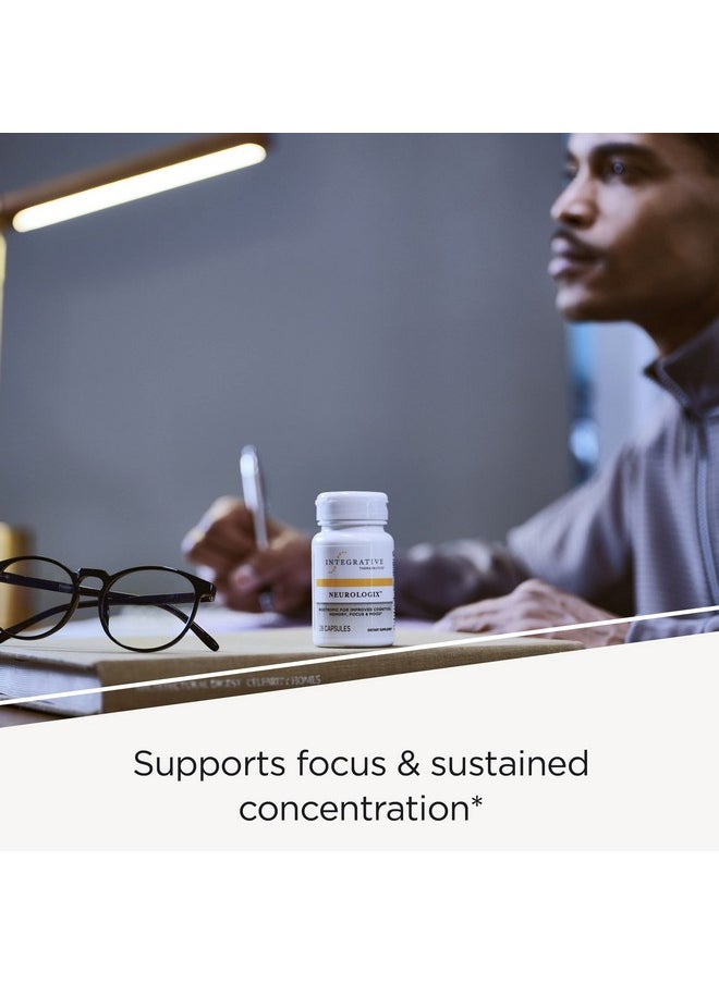 Integrative Therapeutics - Neurologix Nootropic* Supports Concentration Focus Cognitive Function* Nonstimulant With Neumentix Spearmint Extract Citicoline Saffron B628 Capsules - Image 1