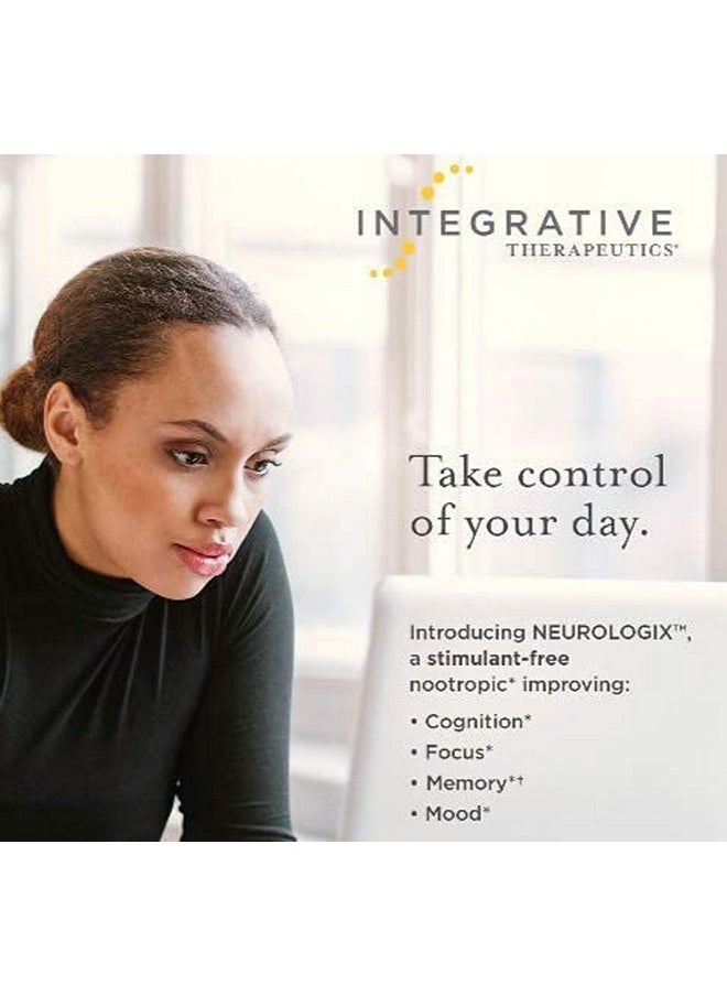 Integrative Therapeutics - Neurologix Nootropic* Supports Concentration Focus Cognitive Function* Nonstimulant With Neumentix Spearmint Extract Citicoline Saffron B628 Capsules - Image 1