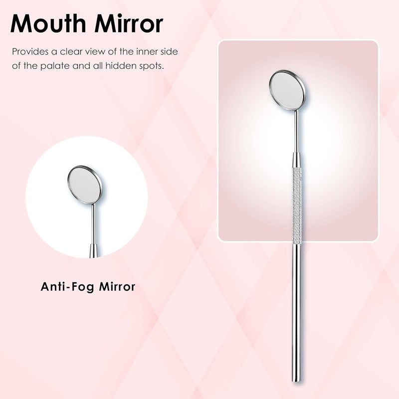 Beauté Secrets Beaut Secrets Dental Tools 8 Pcs with Pick Floss Hygiene Tool Set Tooth Scraper Plaque Tartar Remover Tweezers Gum Floss for Personal Oral Care  Pet Use Oral  Blackhead - Image 5