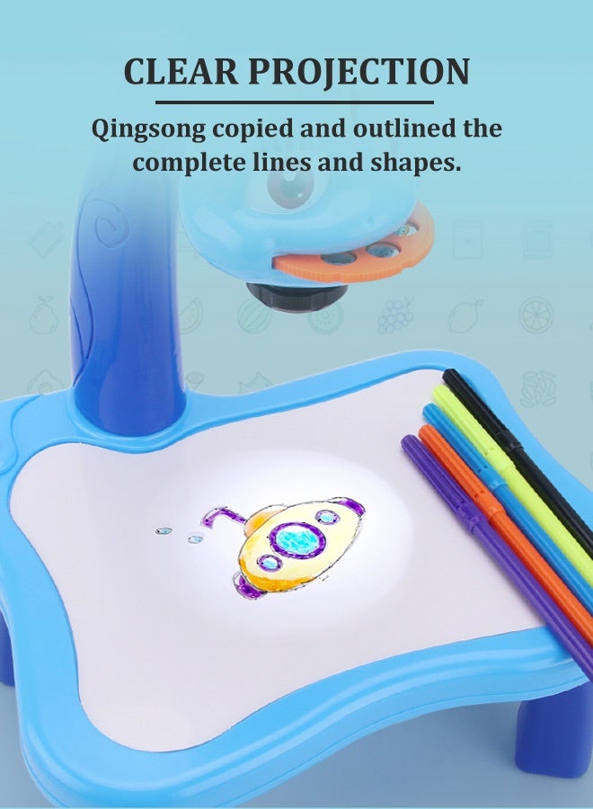 Projector Painting Table for Kids Painting Toys Game Board Set Painting Projector Educational Drawing Toys  - Image 5