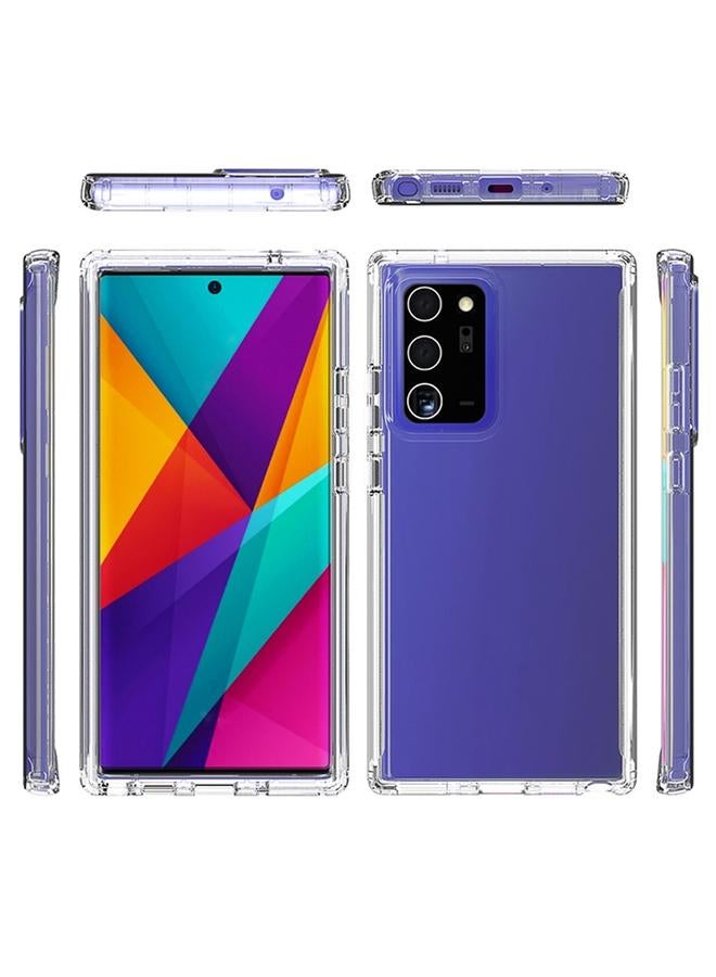 اس-توب جراب لهاتف Samsung Galaxy Note20 Ultra مقاوم للصدمات وشفاف للغاية مصنوع من مادة PC+TPU بألوان الحلوى - Image 2