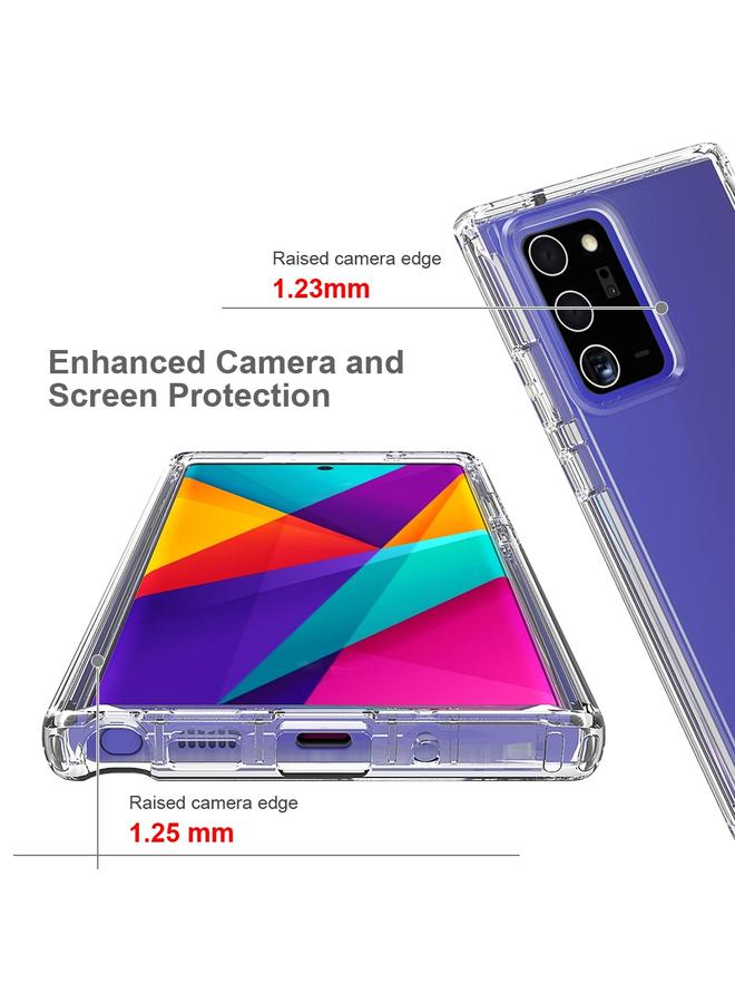 اس-توب جراب لهاتف Samsung Galaxy Note20 Ultra مقاوم للصدمات وشفاف للغاية مصنوع من مادة PC+TPU بألوان الحلوى - Image 5