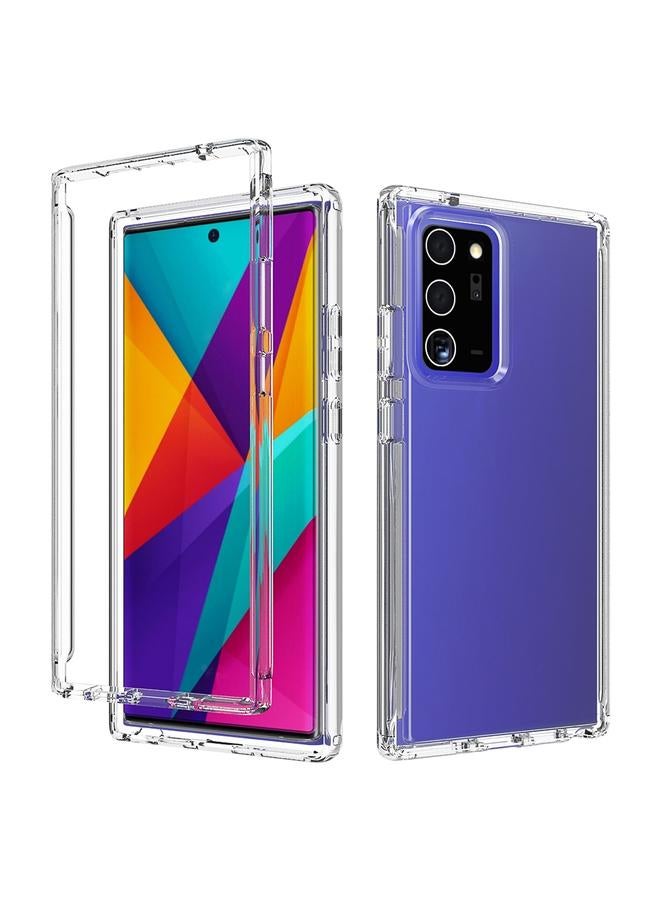 اس-توب جراب لهاتف Samsung Galaxy Note20 Ultra مقاوم للصدمات وشفاف للغاية مصنوع من مادة PC+TPU بألوان الحلوى - Image 1