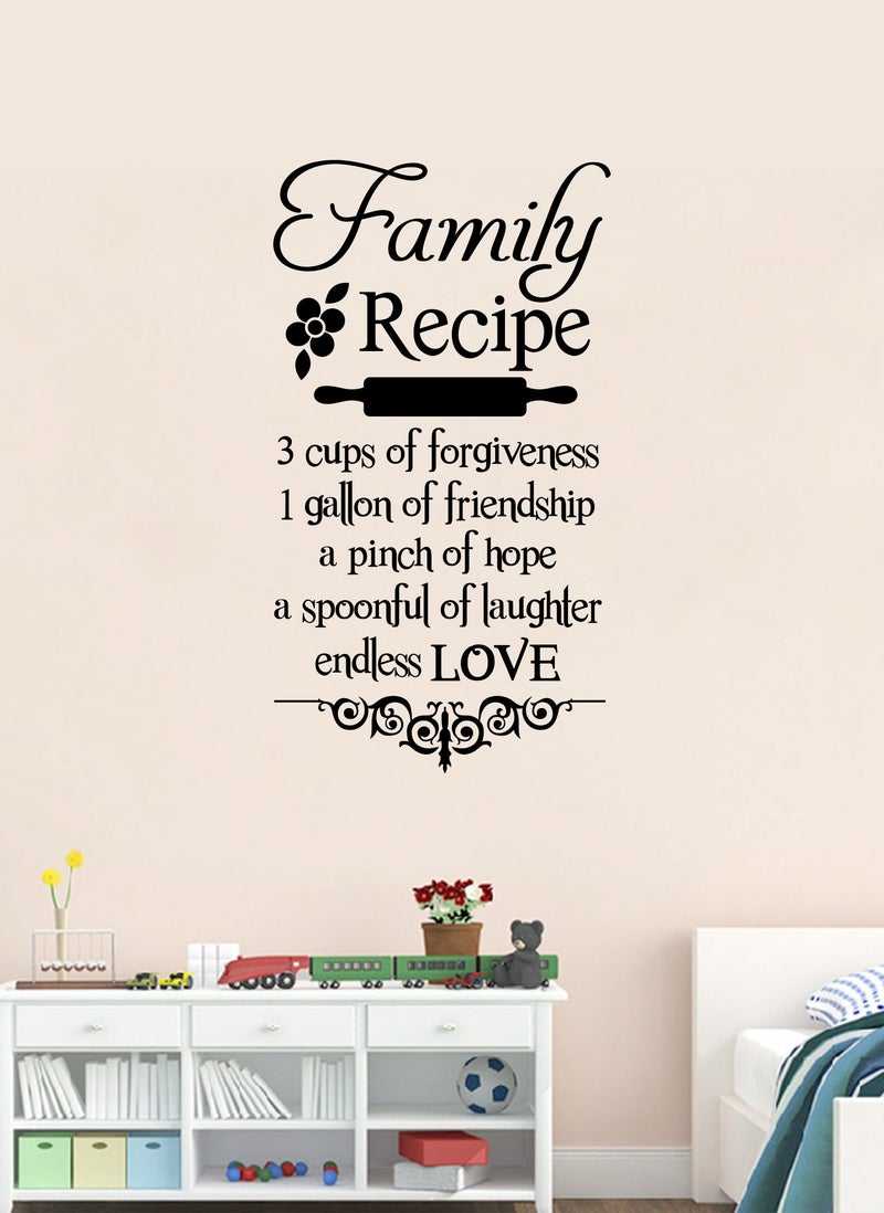 Spoil Your Wall ملصق جدار وصفة عائلية صحية - فنون جدارية ديكور منزلي - ملصق جدار، 50x90 سم من Spoil Your Wall - Image 1