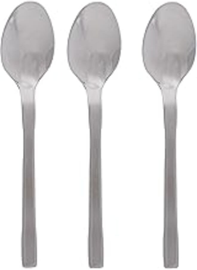 Zinnia Zinnia Stainless Steel Slender/Mirror Tea Spoons 3 Piece Set 