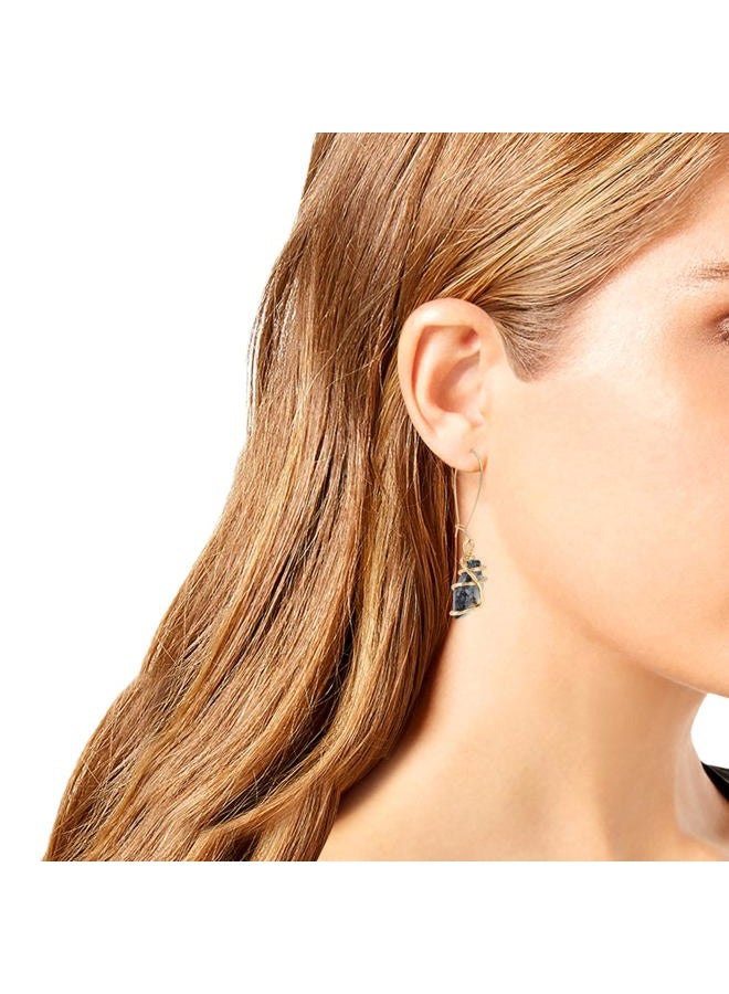 Robert Lee Morris Soho Caged Stone Dangle Earrings, One Size, Metal - Image 4