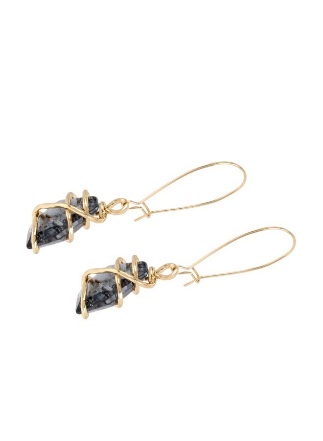 Robert Lee Morris Soho Caged Stone Dangle Earrings, One Size, Metal - Image 3