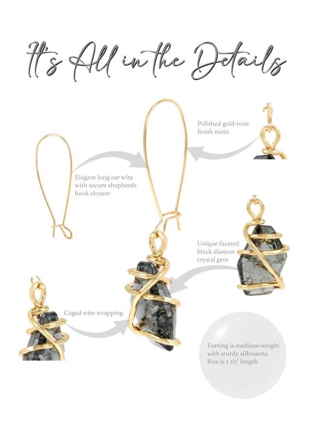 Robert Lee Morris Soho Caged Stone Dangle Earrings, One Size, Metal - Image 5