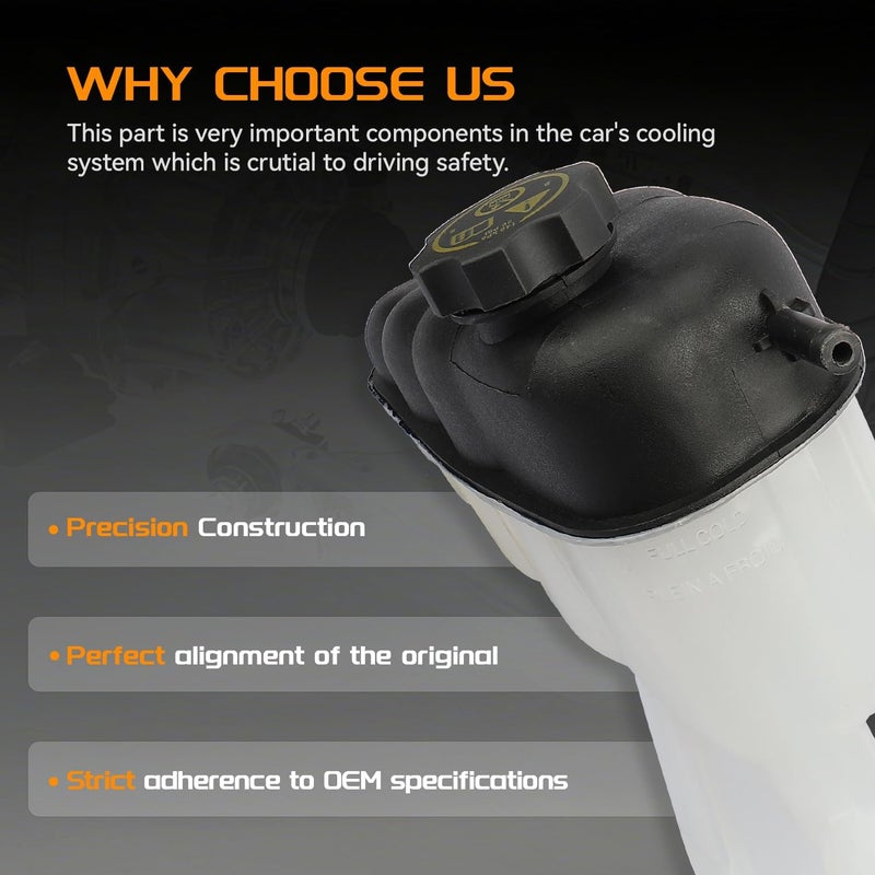 BRTEC خزان سائل التبريد BRTEC مع غطاء لمركبات شيفروليه وجي إم سي - Image 4