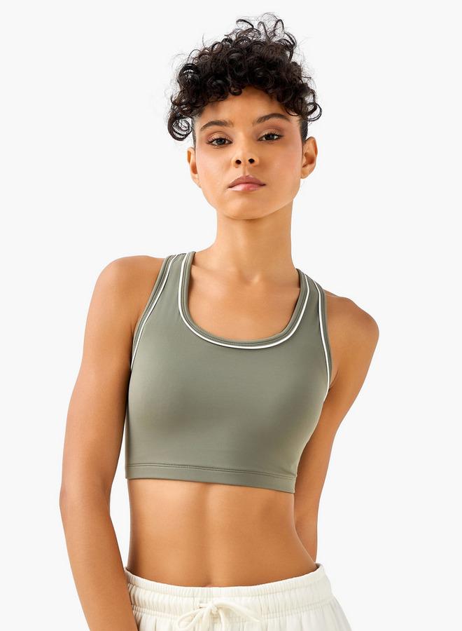 Kappa Women Piping Bonded Sports Bra - Image 1