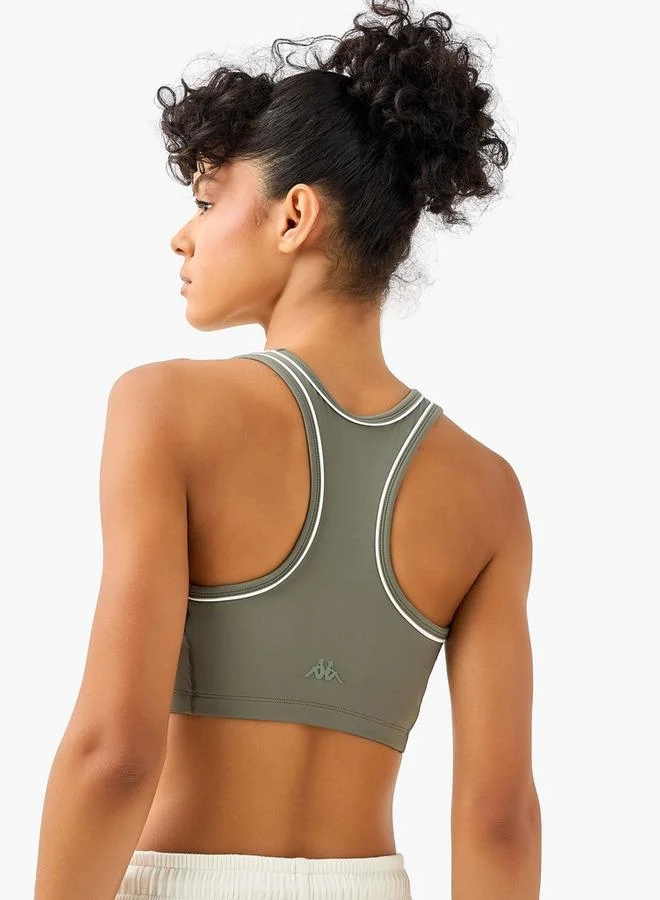 Kappa GREEN Kappa Women Piping Bonded Sports Bra for Women | Best Price UAE