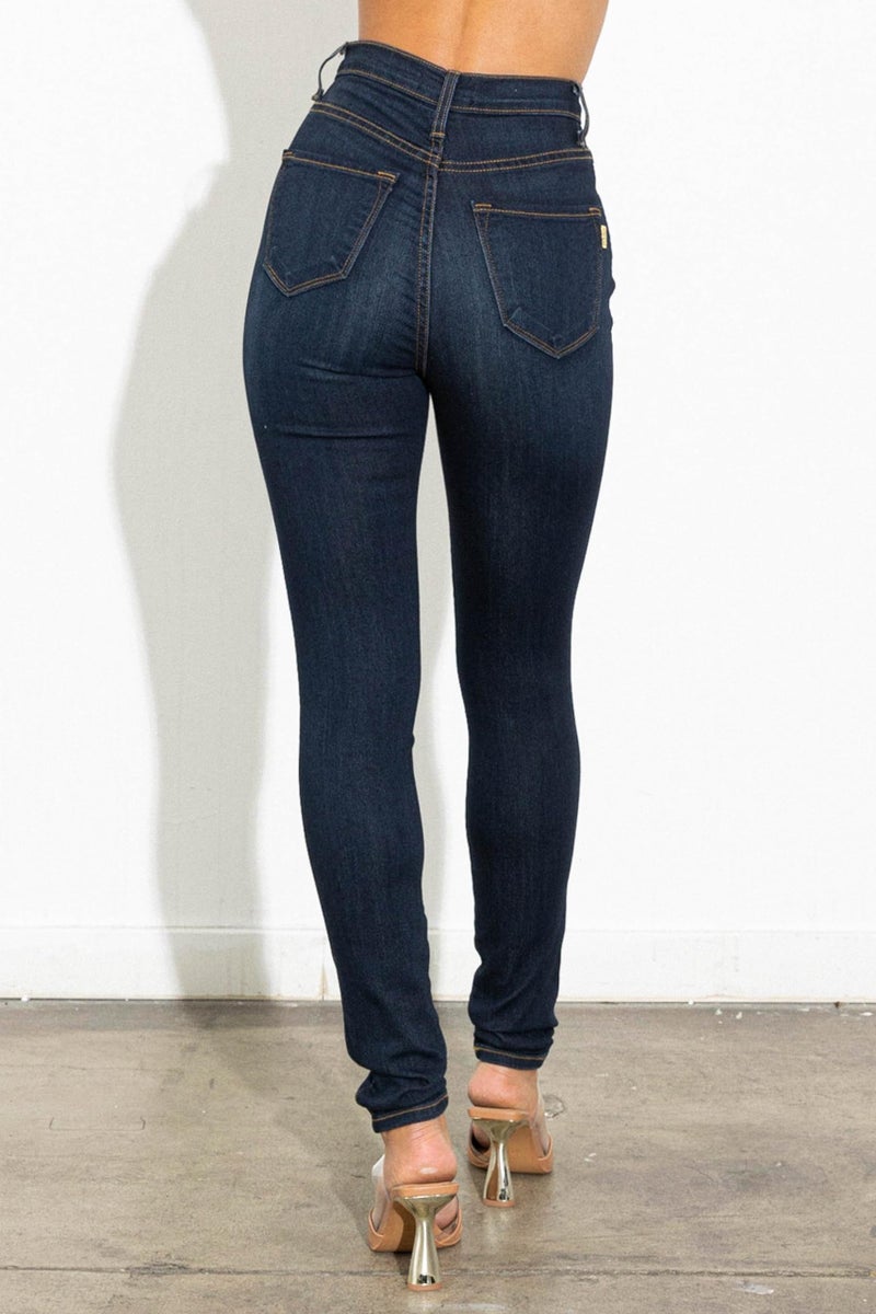 Vibrant Womenâ€™s Denim Skinny Jeans â€“ Super Stretch High Waisted Classic Casual Slim Fit Pants VP88 DStone 3 - Image 3