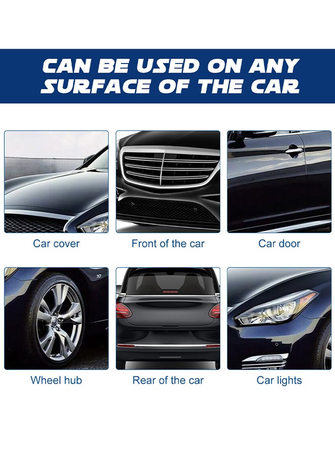 رايهونغ غسيل سيارات مركز وسائل شمع ، طقم غسيل سيارات بدون ماء ، غسيل سيارات بدون شطف ، طقم غسيل سيارات صديق للبيئة ، مع بخاخ غسيل سيارات ، إسفنجة وقماش ، آمن على جميع المركبات ، تنظيف عميق ، 120 مل - Image 5